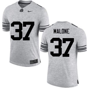 Men's Ohio State Buckeyes #37 Derrick Malone Gray Nike NCAA College Football Jersey Real ATE0644WI
